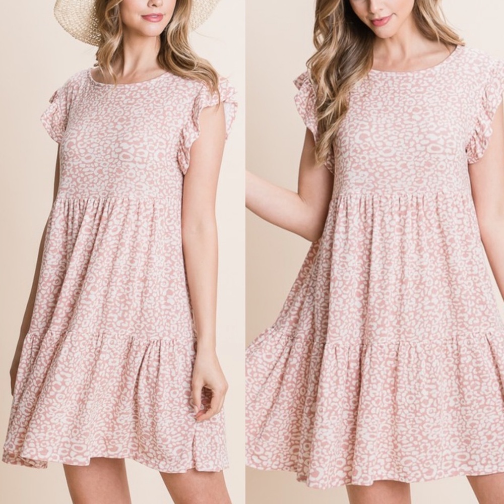 Plus size Ruffled relaxed dress